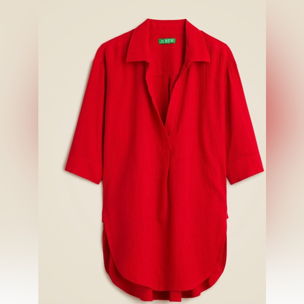 J. crew popover shirt in airy gauze